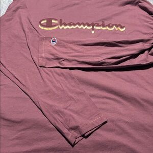 Champion Long Sleeve Shirt in Dusty Rose